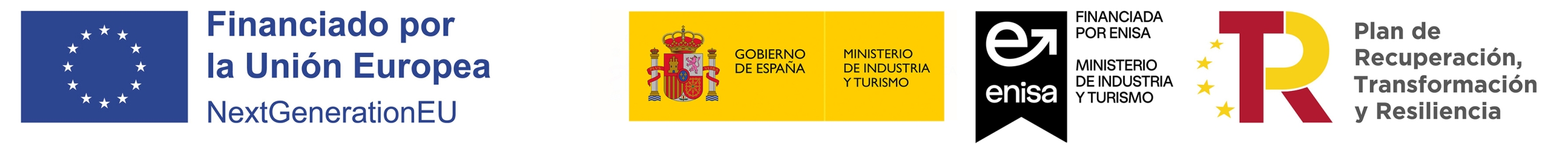 Financiado por la Unión Europea, NextGenerationEU. Plan de Recuperación, Transformación y Resiliencia. Gobierno de España, Ministerio de Industria y Turismo. ENISA.